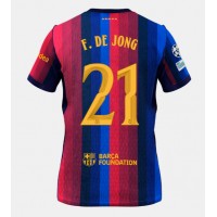 Stroje piłkarskie Barcelona Frenkie de Jong #21 Koszulka Podstawowej 2026-27 Krótki Rękaw